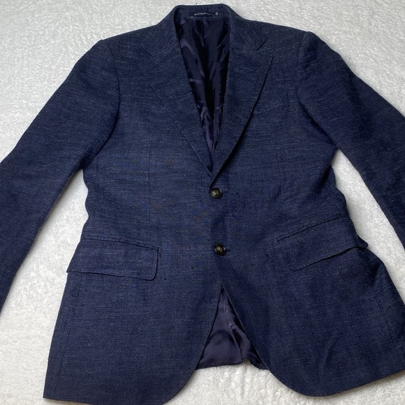 Suitsupply Other - Men Suitsupply Blazer Lazio Single Breasted slim Silk Linen Wool Ethomas size 48